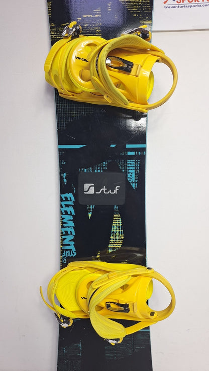 Stuff Element 152 cm Snowboard + Stuff L Bindings Winter Sport Fun Snow