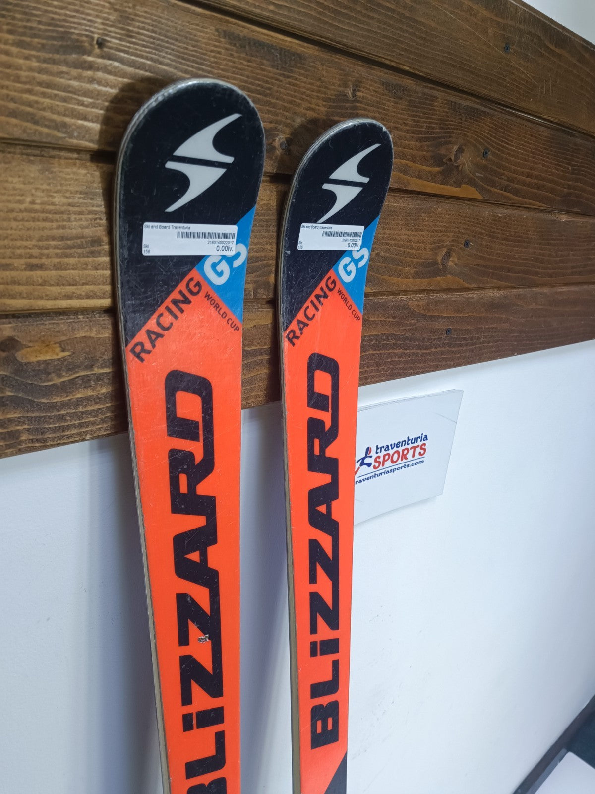 Ski Blizzard Racing GS World Cup 156 cm + fixations Marker 10, hiver, neige et sport