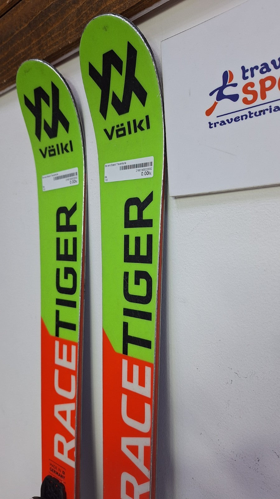 Völkl Racetiger GS 132 cm Ski + HEAD SLR 7.5 Bindings Winter Sport Snow Fun