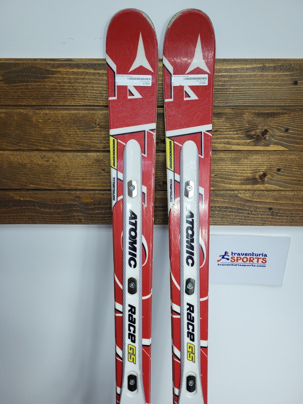 Atomic Race GS 186 cm Ski + Atomic 16  Bindings Winter Snow Outdoor
