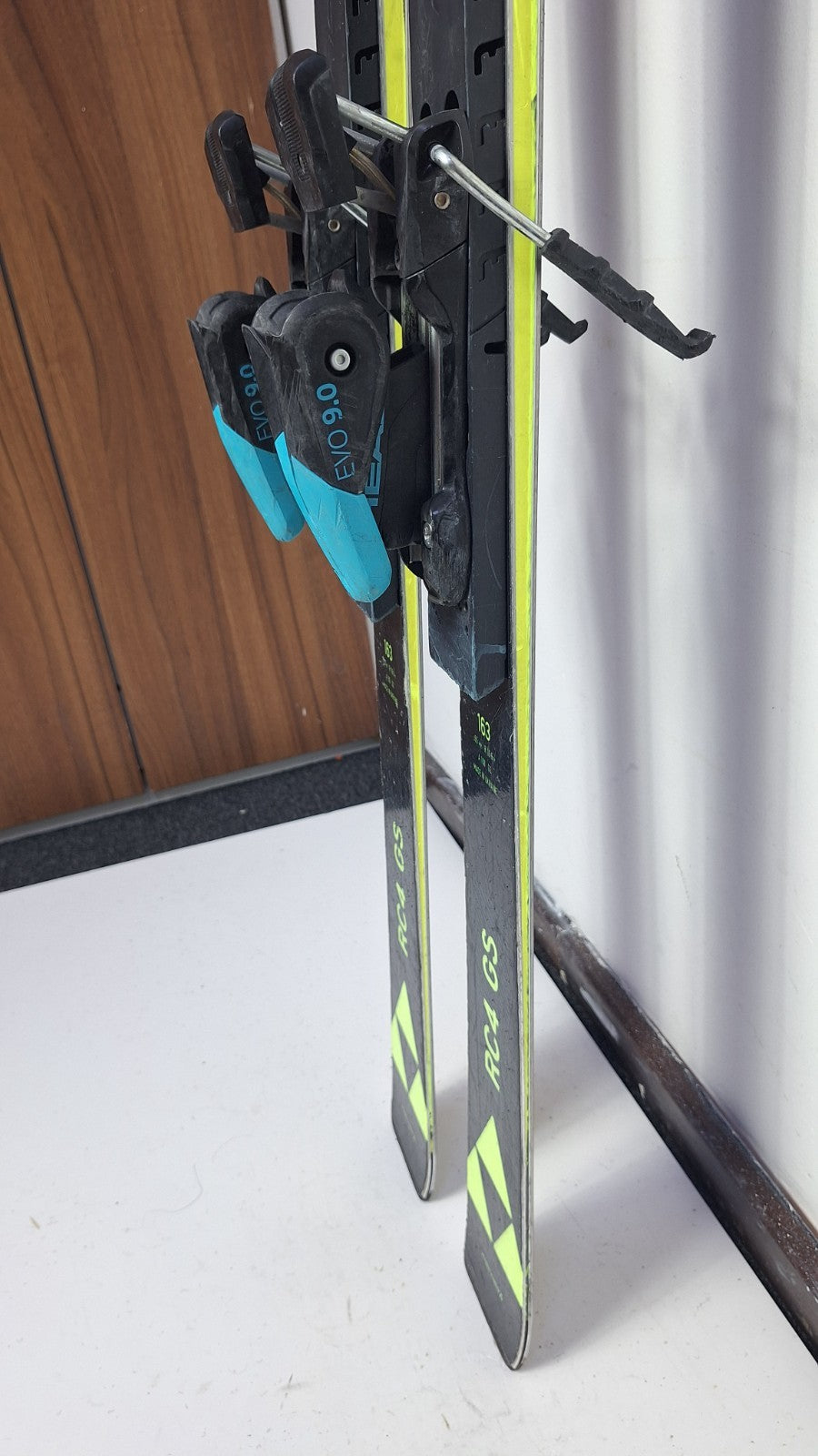 Fischer RC4 GS 163cm Ski + HEAD EVO 9 Bindings Fun Snow Winter Sport Piste