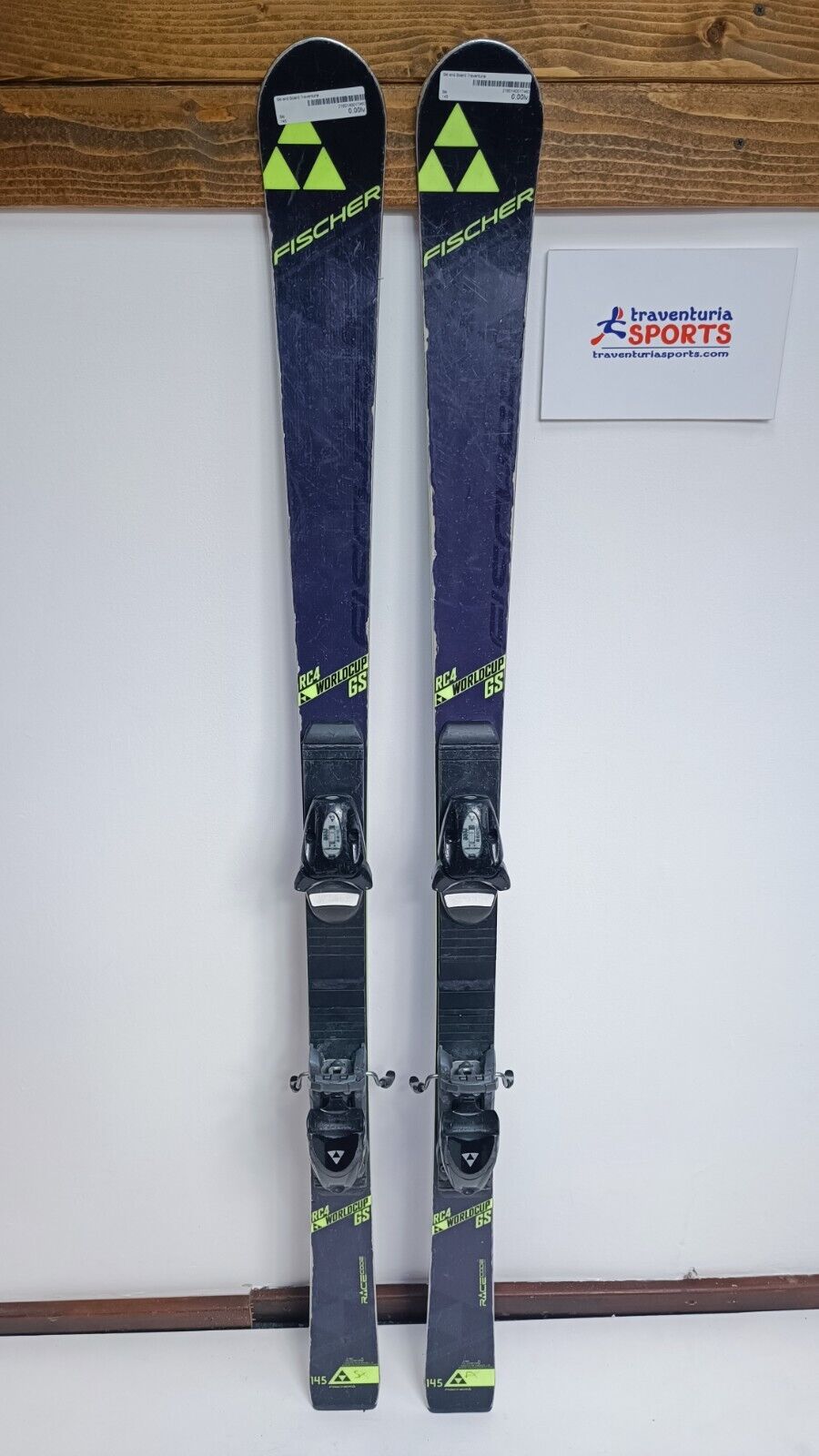 Fischer WC RC4 GS 145 cm Ski + Fischer 7 Bindungen Wintersport