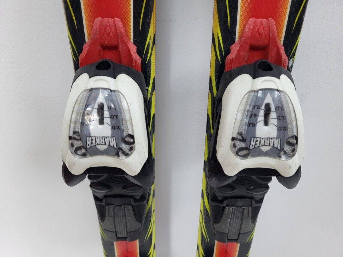 Völkl Racetiger GS R JR 130 cm Ski + Marker 7 Bindungen Wintersport Schneespaß