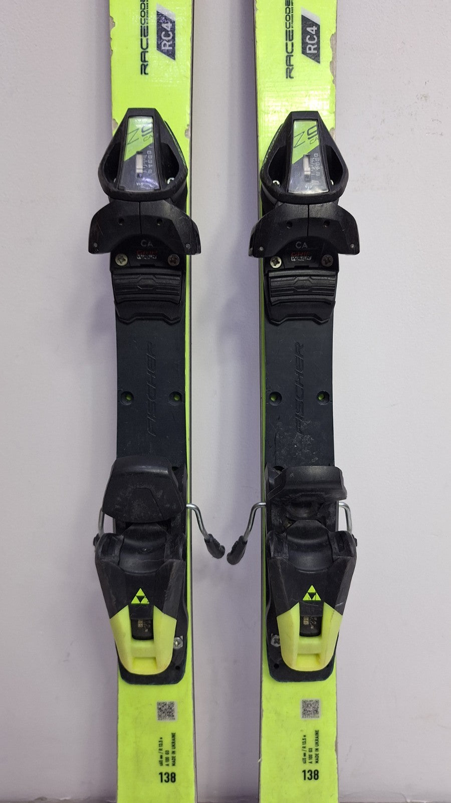 Sci Fischer RC4 GS 138cm + attacchi Fischer Z9 Sport invernali