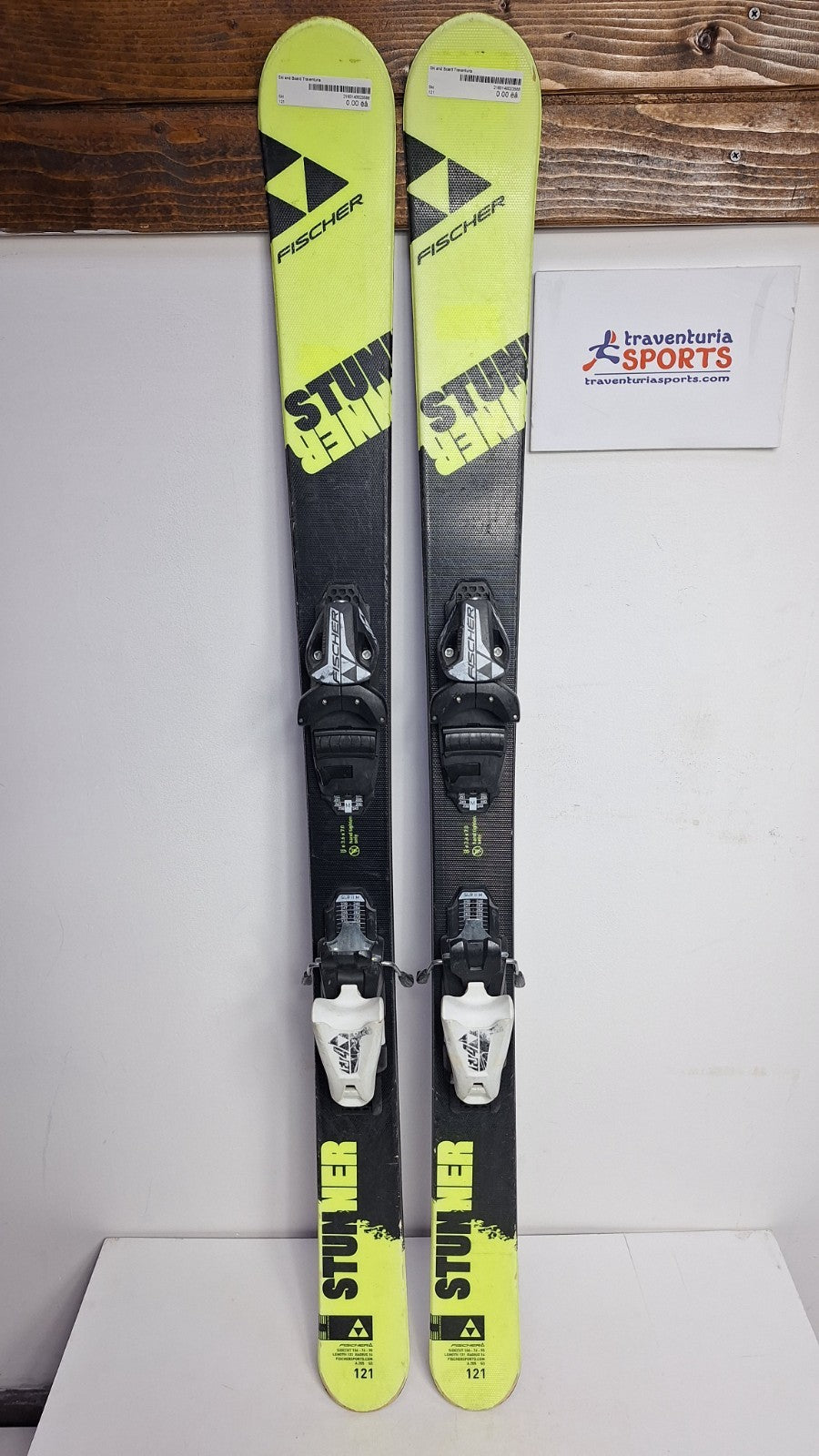 Fischer Stunner 121 cm Ski + Fisher 4.5 Bindings Winter Sports Fun Adventure
