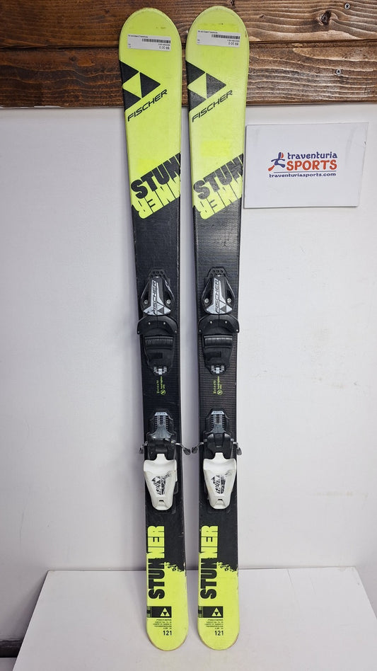 Fischer Stunner 121 cm Ski + Fisher 4.5 Bindings Winter Sports Fun Adventure