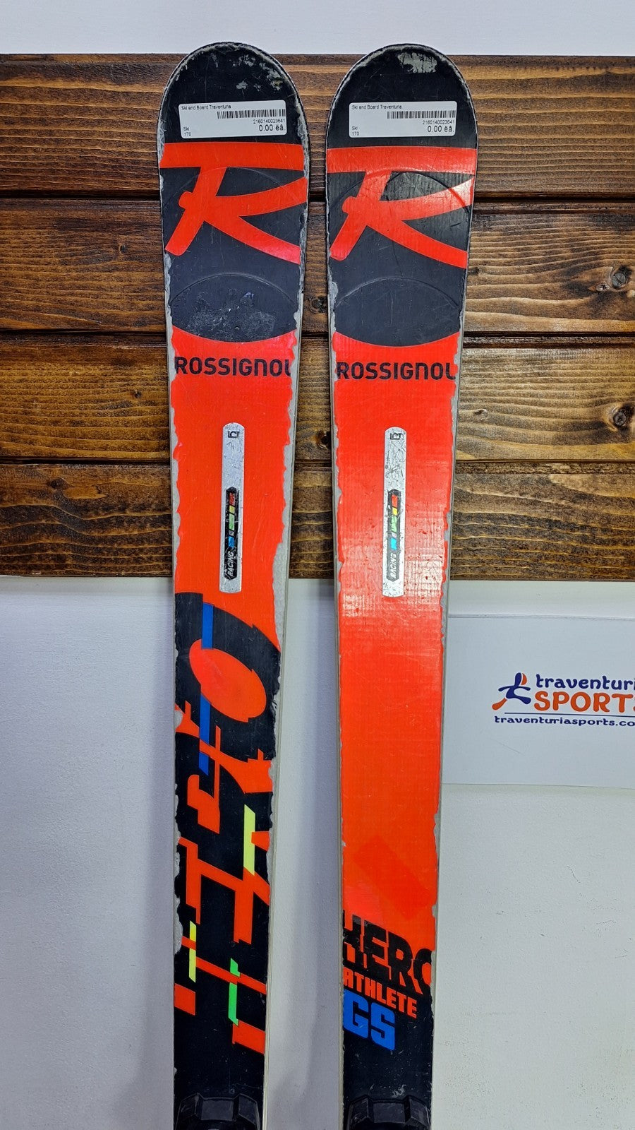 Rossignol Hero Athlete GS 170 cm Ski + Look 12 Bindungen Winterspaß Schnee