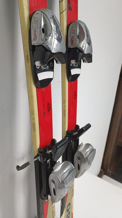 Skis Völkl P60 JR Racer 100 cm + fixations Tyrolia SL 4.5 Aventure hivernale