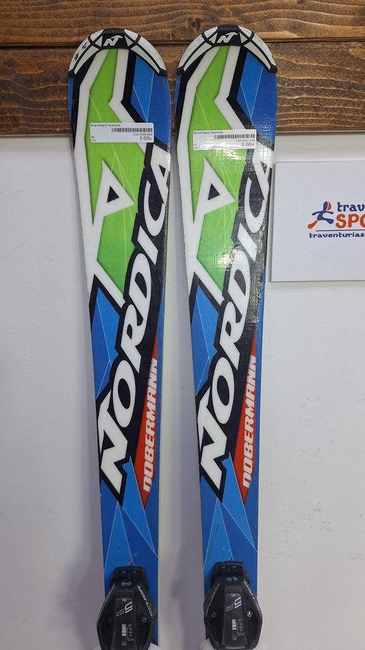 Nordica Dobermann WC SL 143 cm Ski + Fischer RS9 Bindings Sport Winter Fun