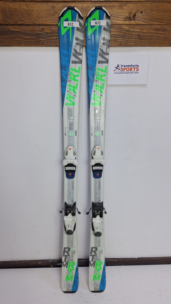 Völkl RTM 149 cm Ski + Elan 7.5 Bindings Fun Snow Winter Sport Piste BSL