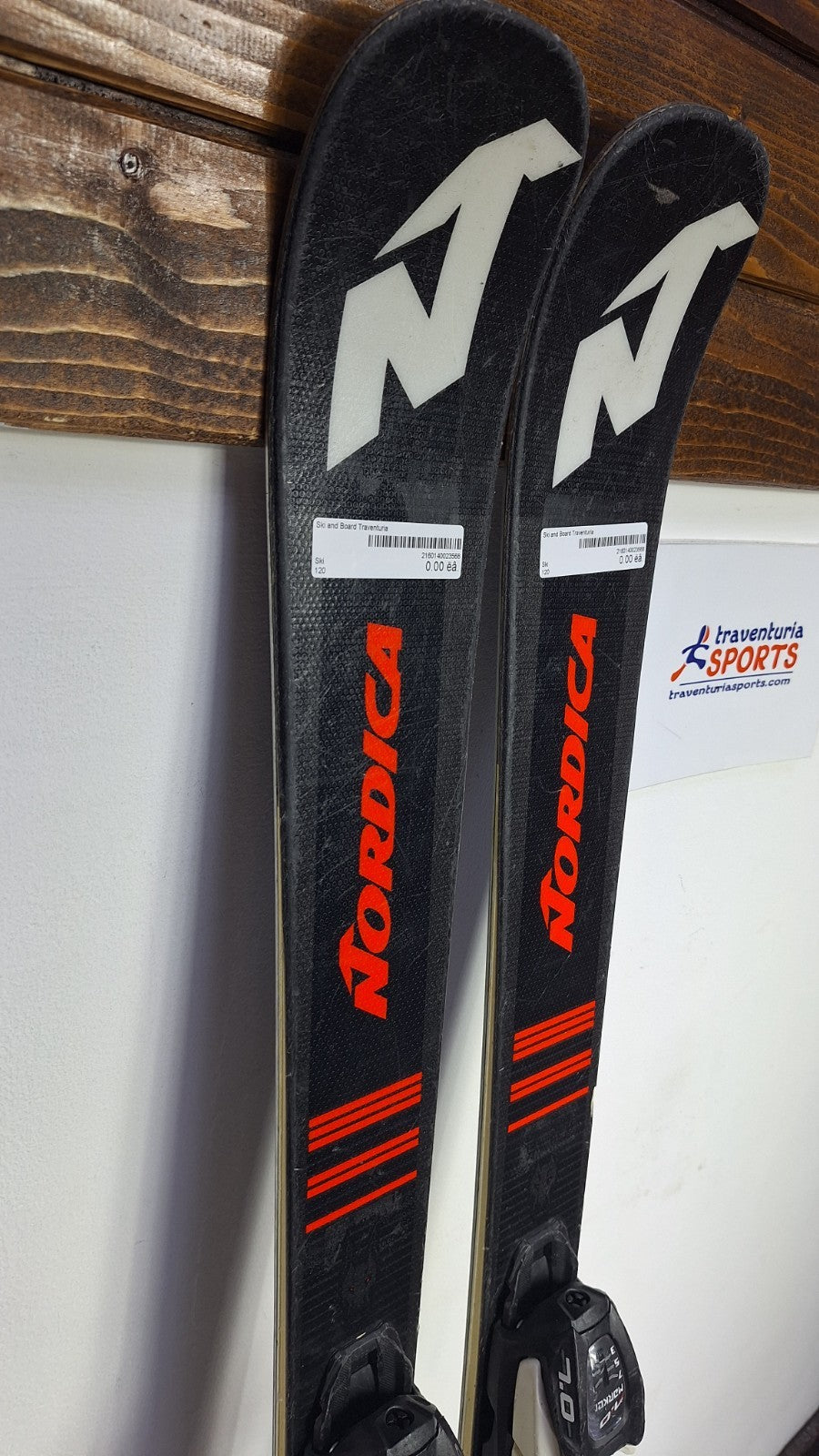 Nordica Combi Pro S 120  120cm Skis + Marker 7  Bindings Winter Sport Snow