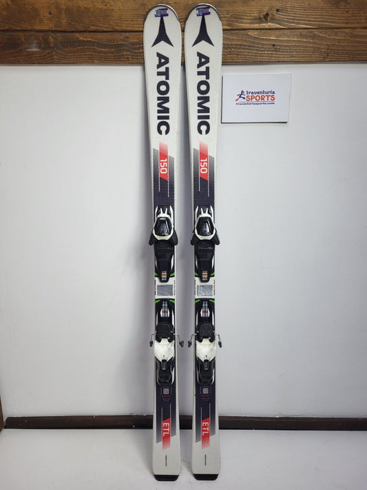 Atomic ETL R EZY2 150 cm Ski + NEUE Atomic 10 Bindungen Schnee Winter Spaß Sport
