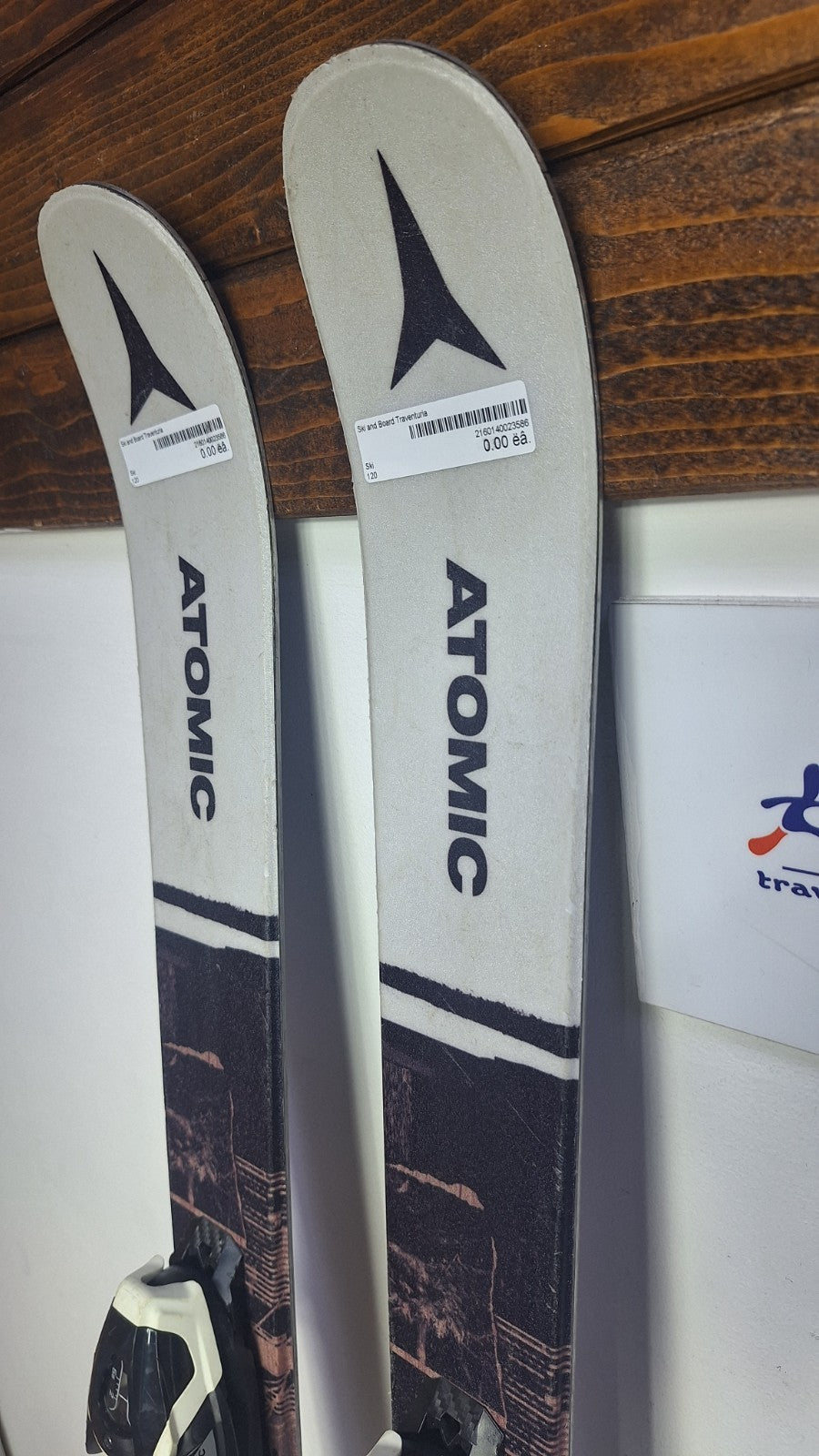 Sci Atomic Punx Twin-Tip 120 cm + Attacchi Atomic 5.5 Sport Invernali Neve