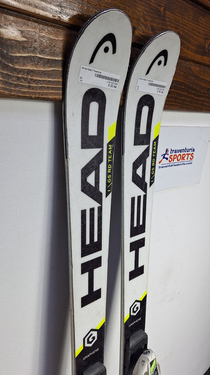 HEAD World Cup Rebel 145cm Ski + HEAD 9 Bindings Winter Sport