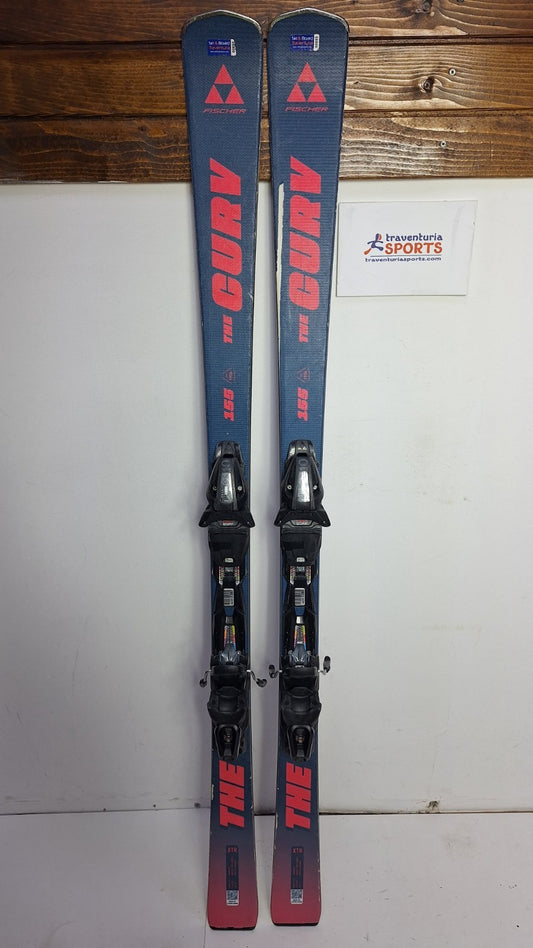 Fischer XTR The Curv  155 cm Ski + Fischer RS 10 Bindings Winter Sport  Snow