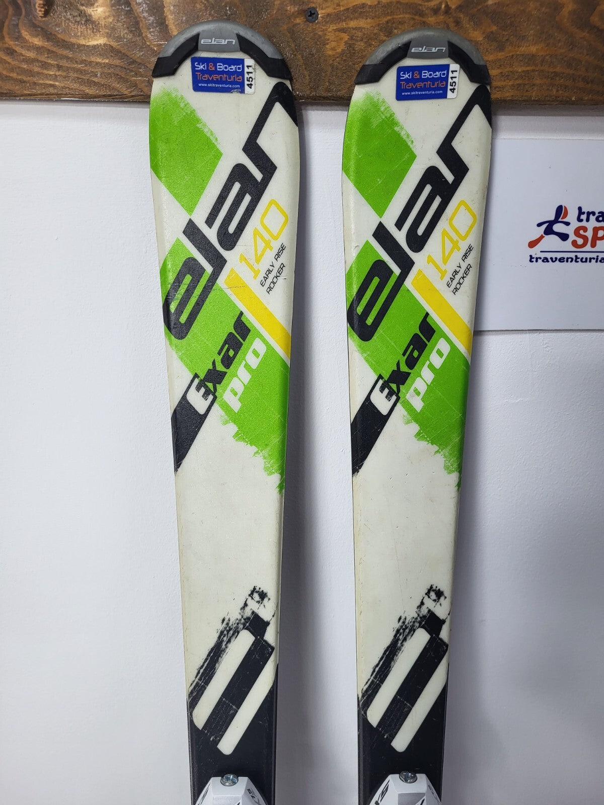 Elan Exar Pro 140 cm Ski + NEW Tyrolia 7.5 Bindings Sport Snow Winter Fun