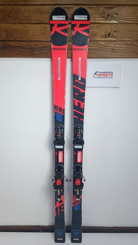Rossignol Hero Athlete GS Pro 158 cm Ski + Look 10 Bindings Winter Fun Snow