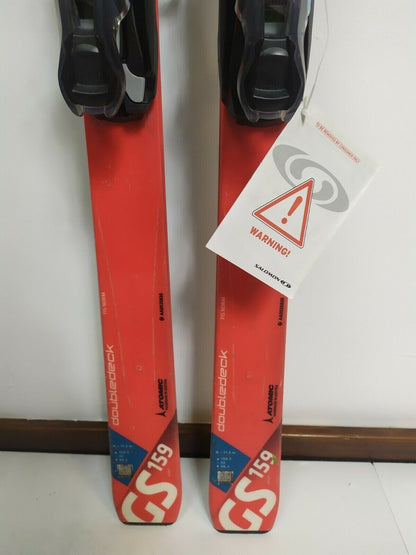 Atomic Redster GS 159 cm Ski + BRAND NEW Salomon 10 Bindings Winter Fun Snow