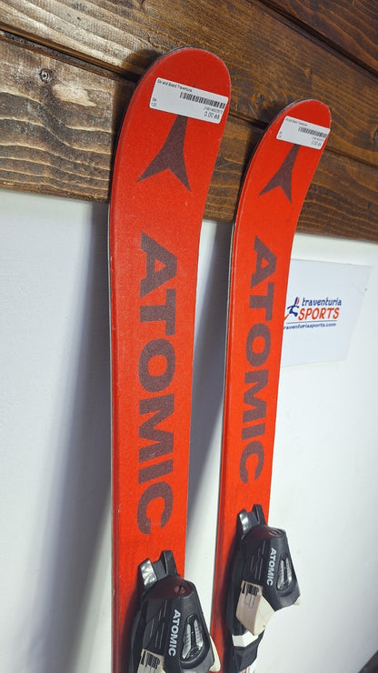 Atomic Punx Twin-Tip Ski 120 cm + Atomic 4.5 Bindungen Wintersport Schnee