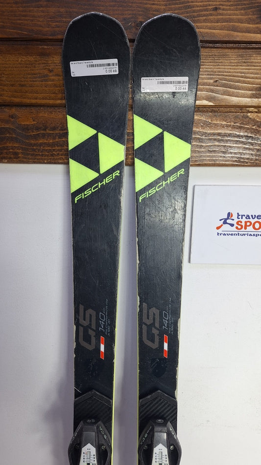 Fischer RC4 WC 140 cm Ski + HEAD 9 Bindings Winter Sports