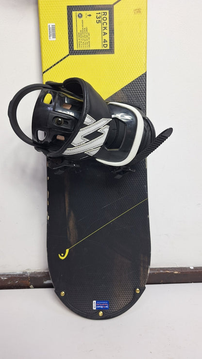Snowboard HEAD Rocka 4D JR 135 cm + fixations VOLKL S neuves Sport d'hiver Amusement