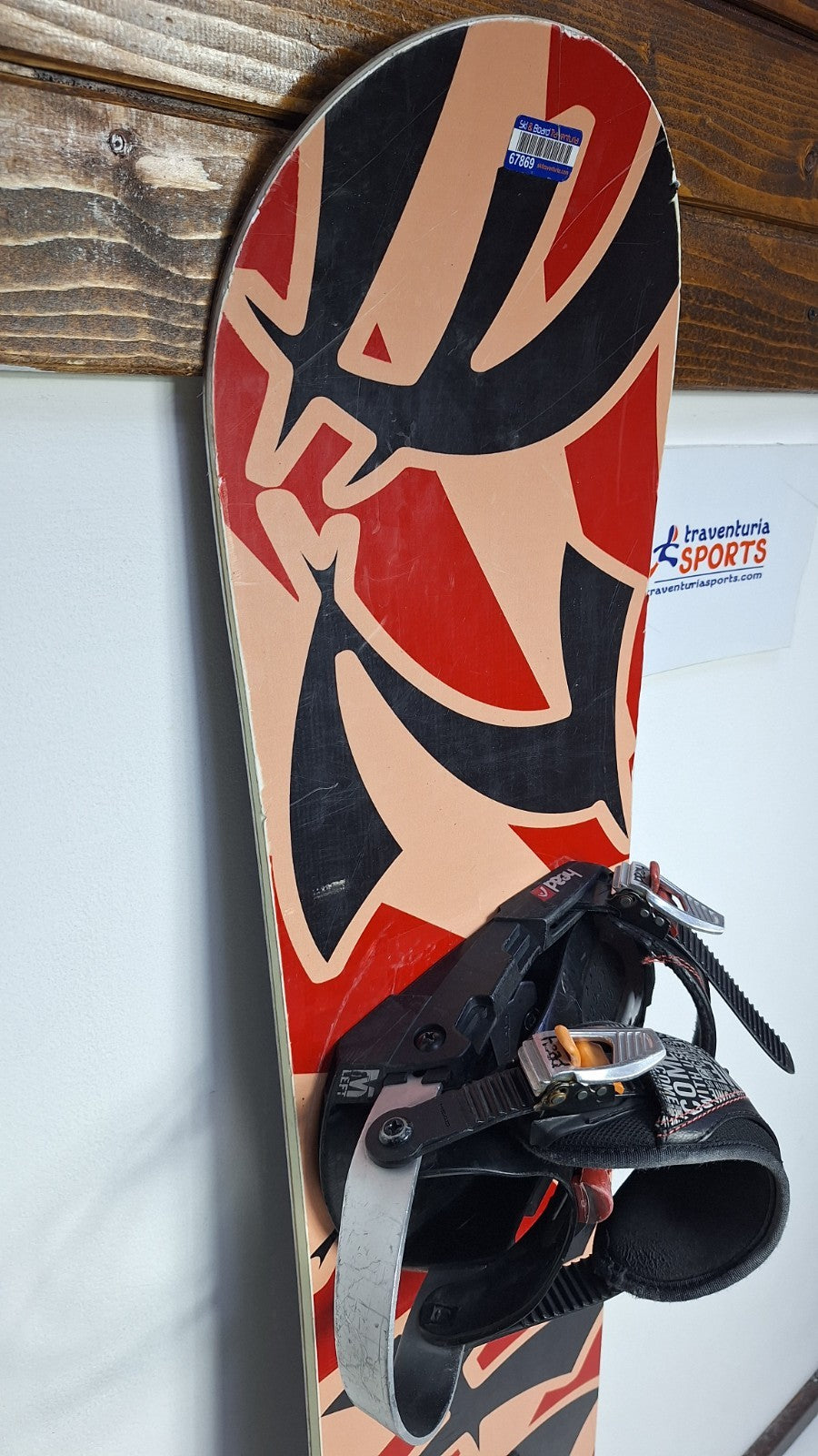 Snowboard Heli Kamikaze 147 cm + fixations HEAD Rental M Hiver Neige Aventure