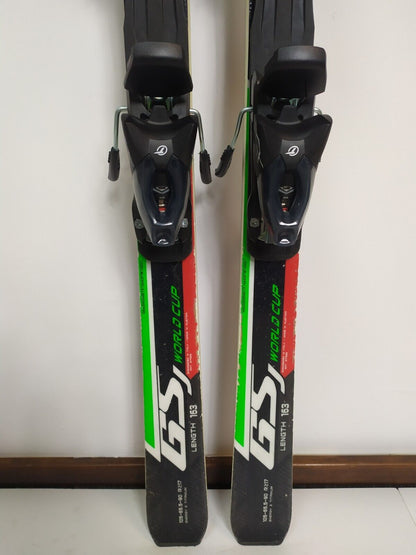 Nordica Dobermann WC SL J 163cm Ski + NEW Tyrolia 10 Bindings Winter Adventure
