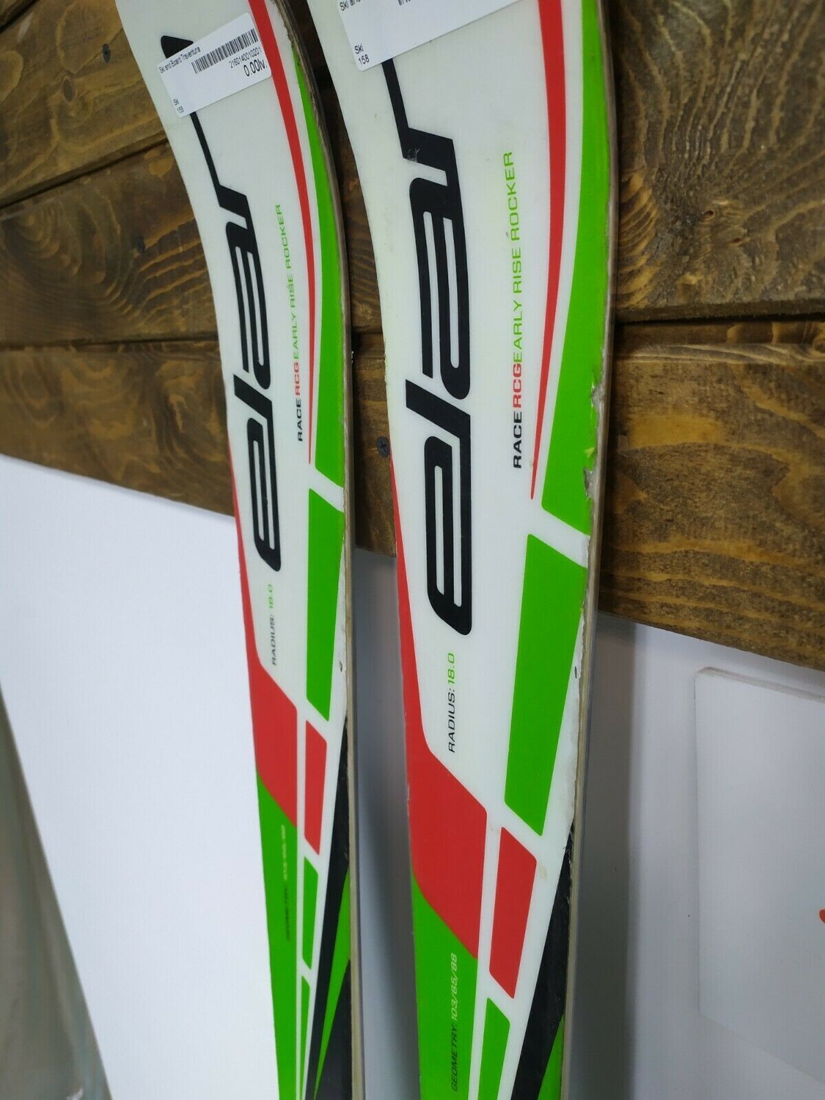 Elan Race RCG 158 cm Skis + NEW Tyrolia SX10 Bindings Winter Fun Snow BSL