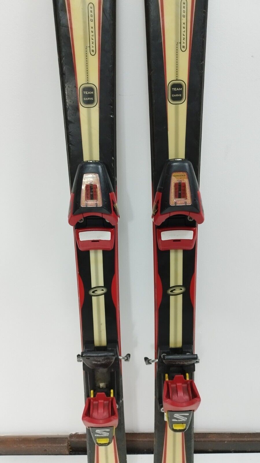 Ski Elan Team Carve 118 cm + fixations Salomon 4.5 Sport d'hiver Plaisir