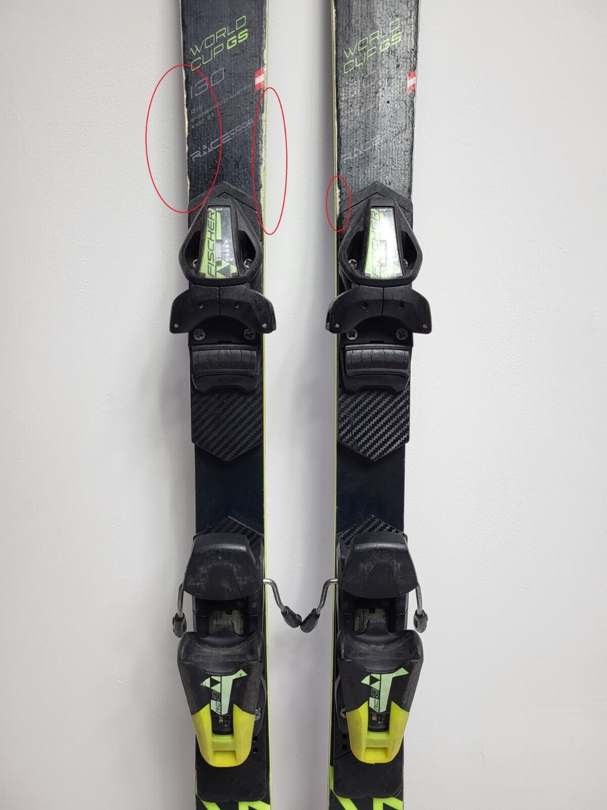 Fischer RC4 WC FIS 130 cm Ski + Fischer 9 Bindungen Wintersport