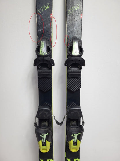 Fischer RC4 WC FIS 130 cm Ski + Fischer 9 Bindungen Wintersport