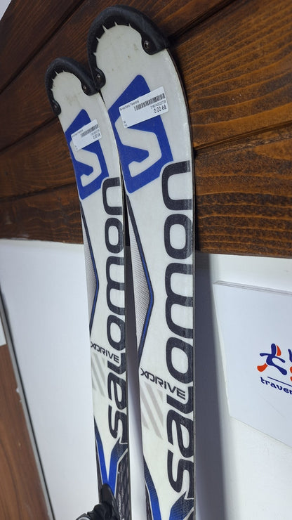 Salomon X-Drive Focus 140cm Skis + Salomon 7.5 Bindings Winter Fun Snow