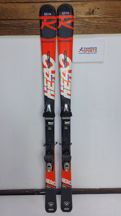Ski Rossignol Hero J 150 cm + fixations Elan ESP 7.5 Plaisir hivernal Sports de neige