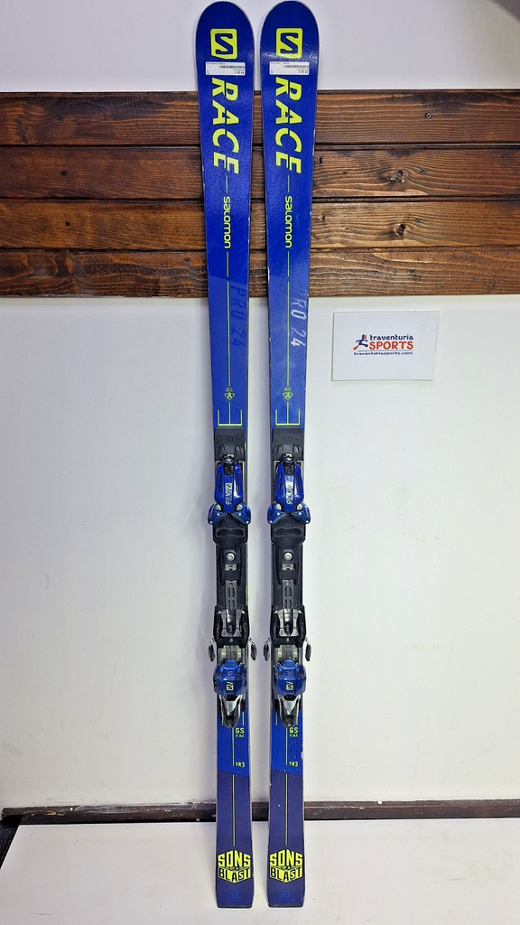 Salomon S/Race Pro 24 GS Race 183 cm Skis +Salomon X16 LAB Bindings Winter Sport