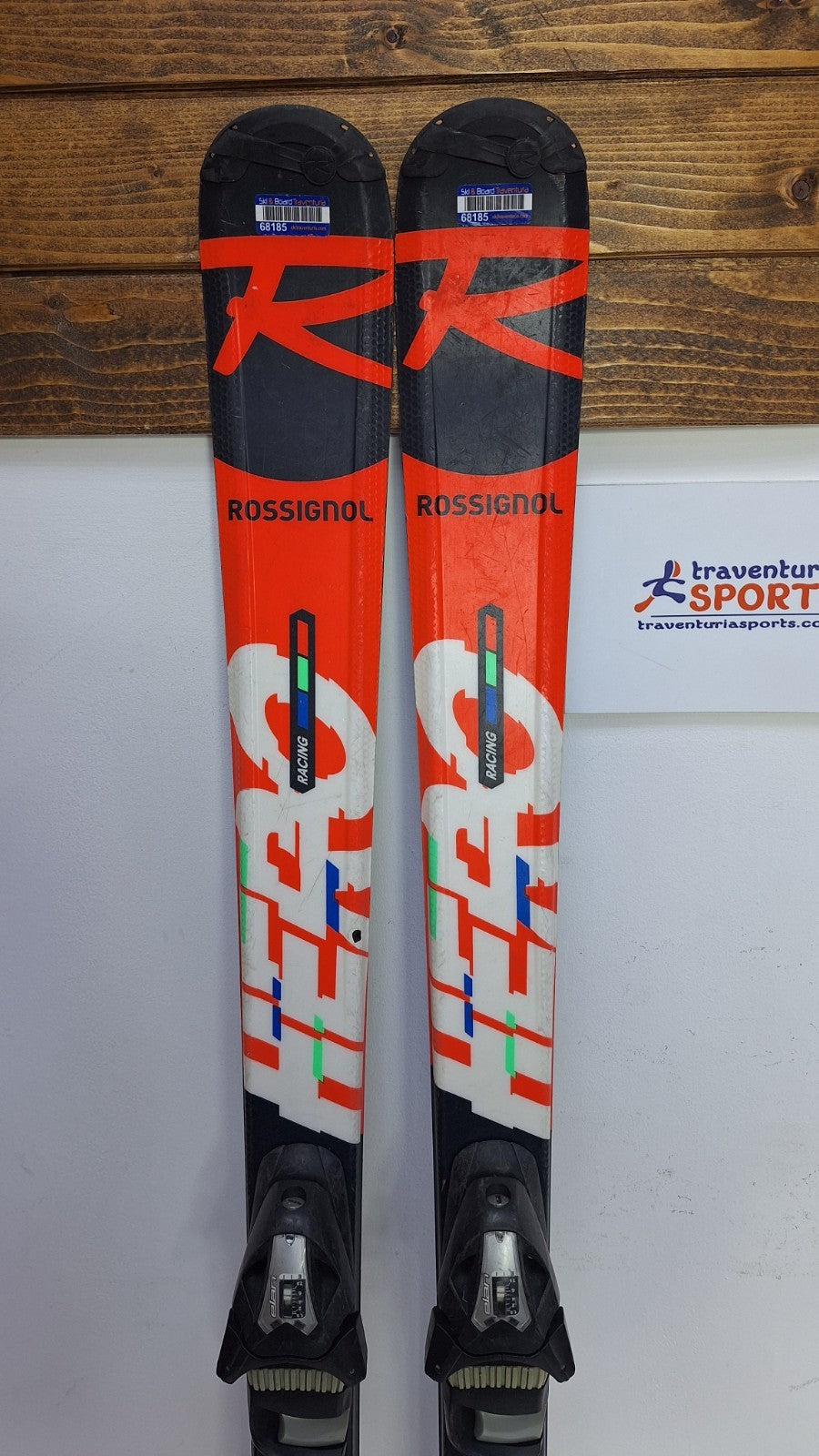 Ski Rossignol Hero J 150 cm + fixations Elan ESP 7.5 Plaisir hivernal Sports de neige