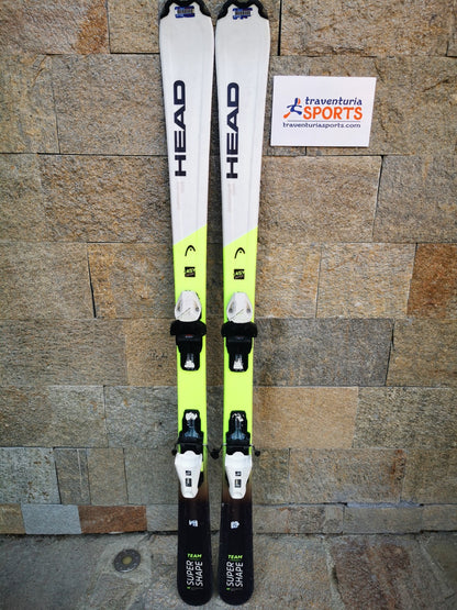 HEAD Supershape Team Easy 147cm  Ski + HEAD 7.5 Bindings  Winter Sport