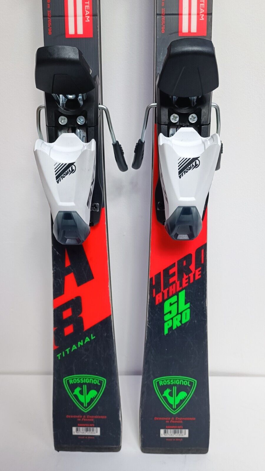 Rossignol Hero Athele SL 128 cm Ski + New Tyrolia SX 7. 5 Bindings Winter Fun