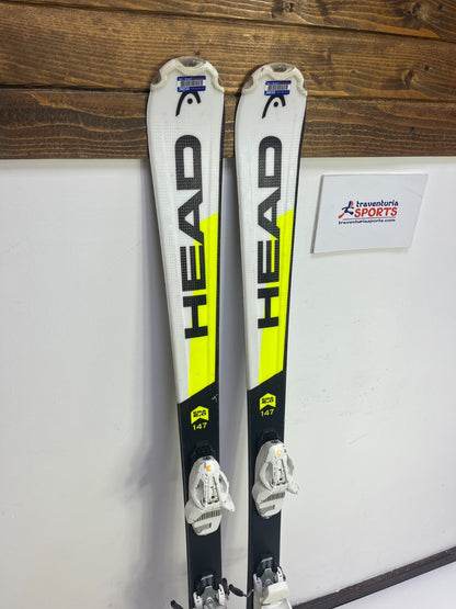 Ski HEAD SupershapeTeam R SLR2 147cm + fixations Tyrolia LRX 9, sports d’hiver et plaisir