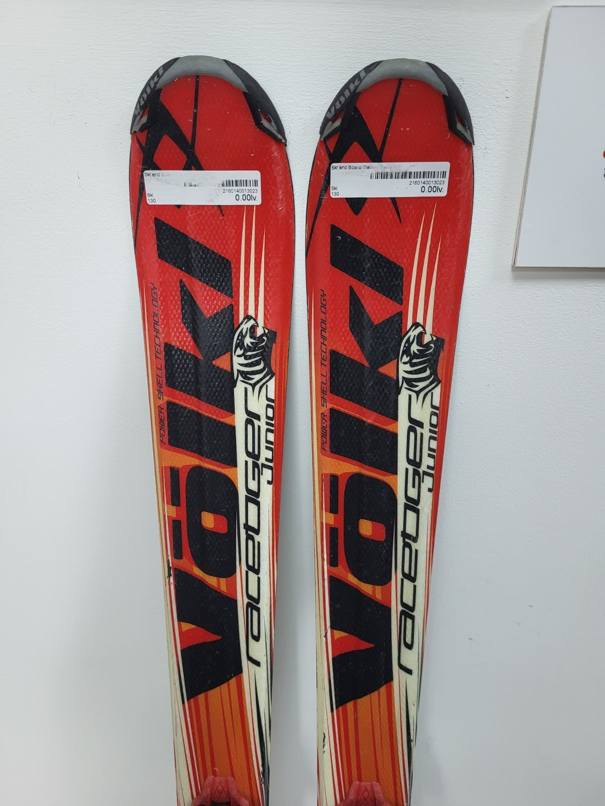 Sci Völkl Racetiger GS R JR 130 cm + Attacchi Marker 7 Sport Invernali Divertimento sulla Neve