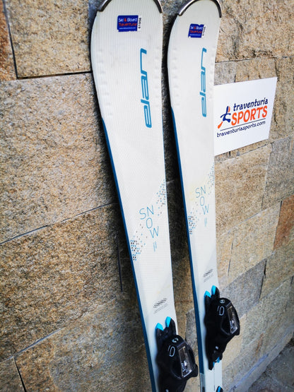 Elan Snow White 146 cm  Ski + Elan EL 9 Bindings Adventure Winter Sport Snow