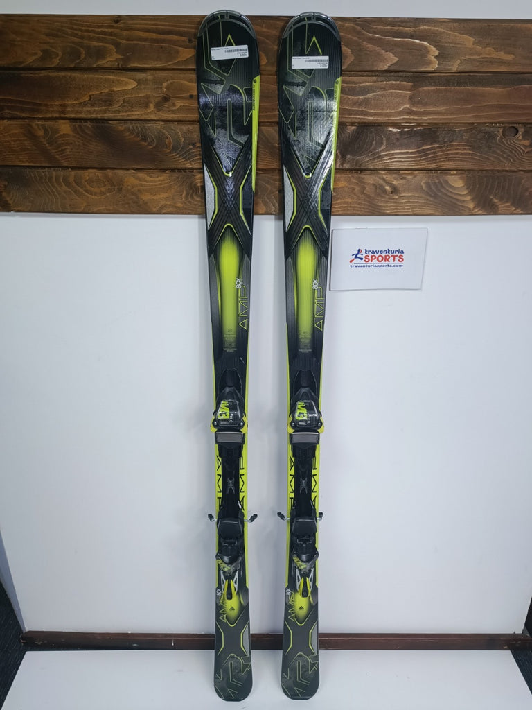 K2  AMP 80X  170 cm Ski + Marker 12 Bindings Winter Sport Snow Outdoor Fun