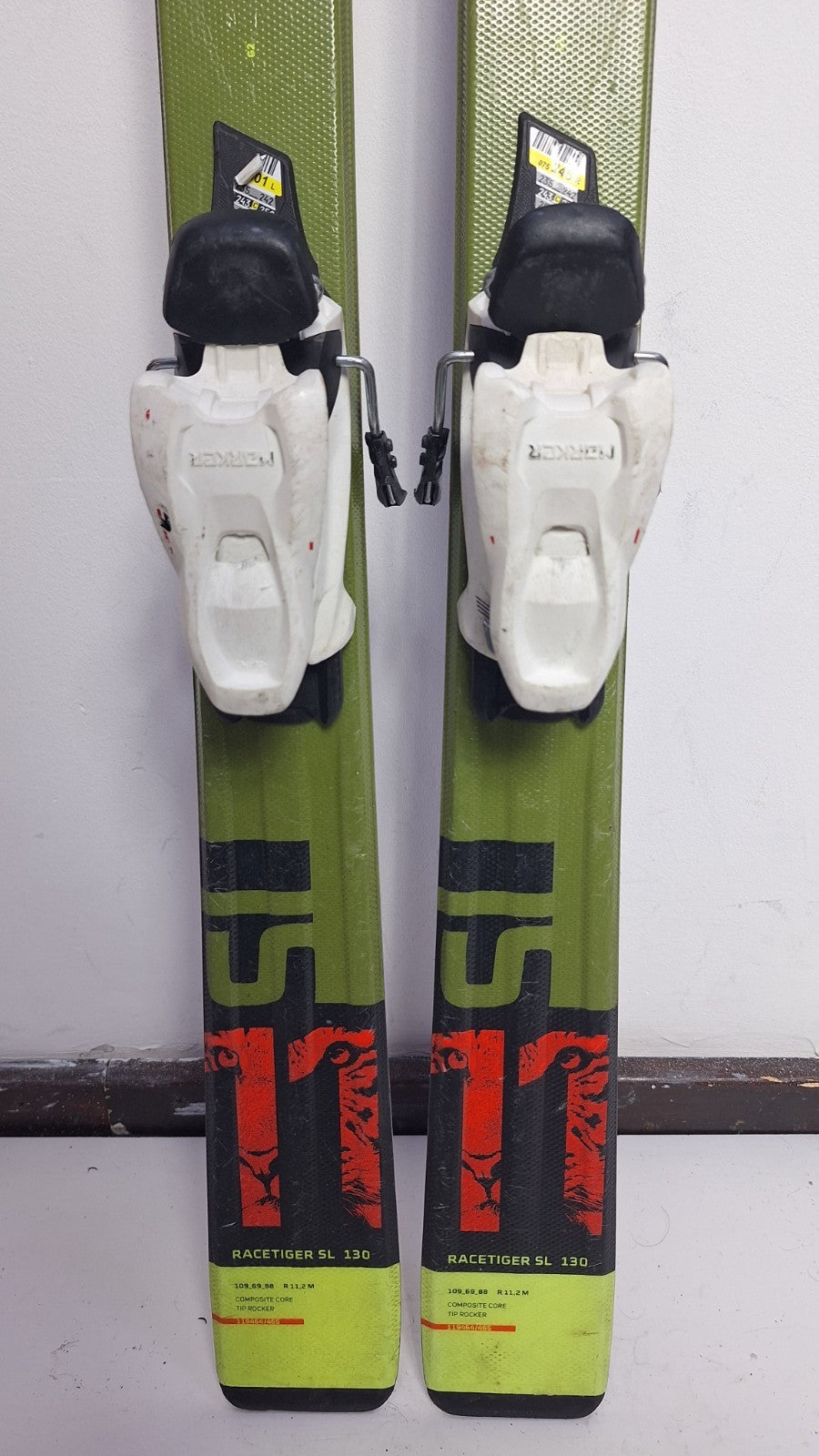 Völkl Racetiger 11 SL 130 cm Ski + Marker 7 Bindung Wintersport Schneespaß