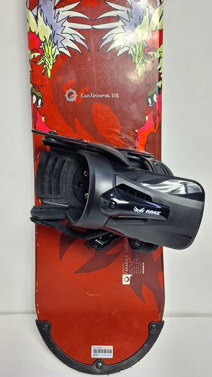 Snowboard Elan Universe 115 cm + fixations Rage S neuves Sport Hiver Amusement sur neige