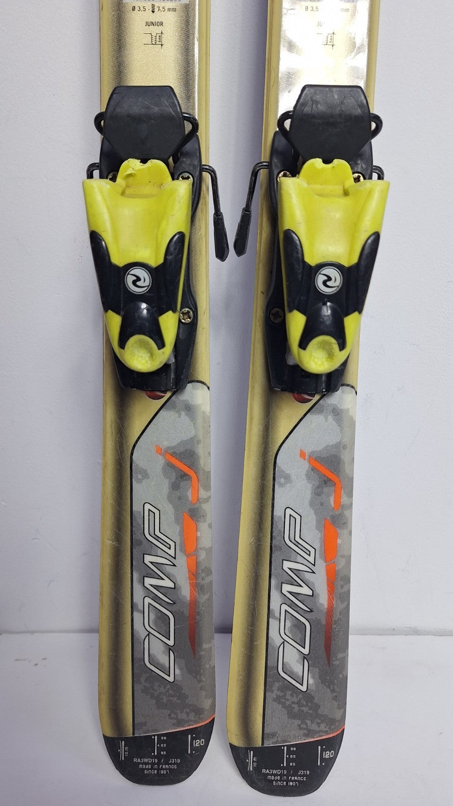 Rossignol Comp J 120cm Skis + Rossignol 4.5 Bindings Winter Fun Snow
