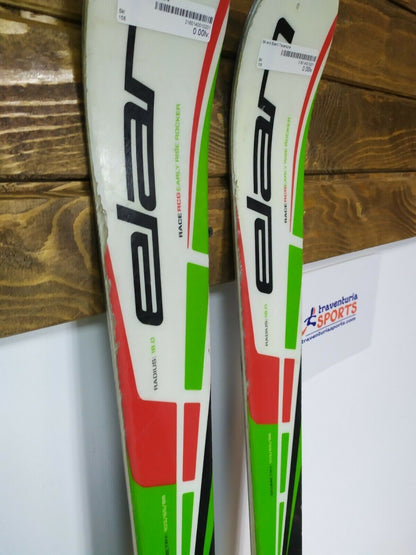 Elan Race RCG 158 cm Skis + NEW Tyrolia SX10 Bindings Winter Fun Snow BSL