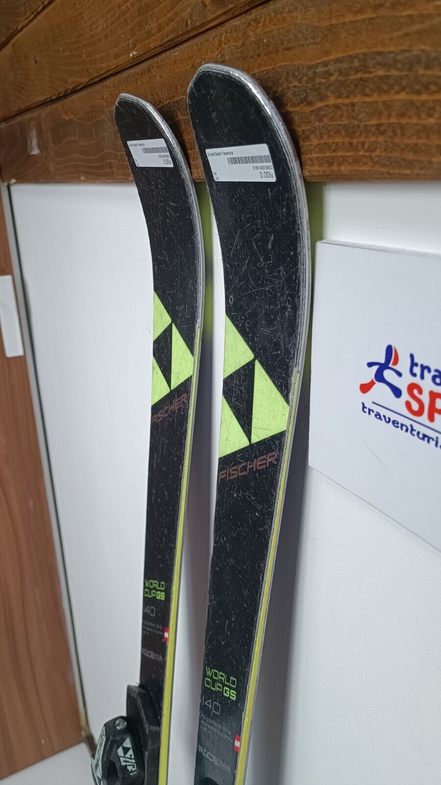 Fischer RC4 GS WC 140 cm Ski + Fischer 7.5 Bindings Winter Sports