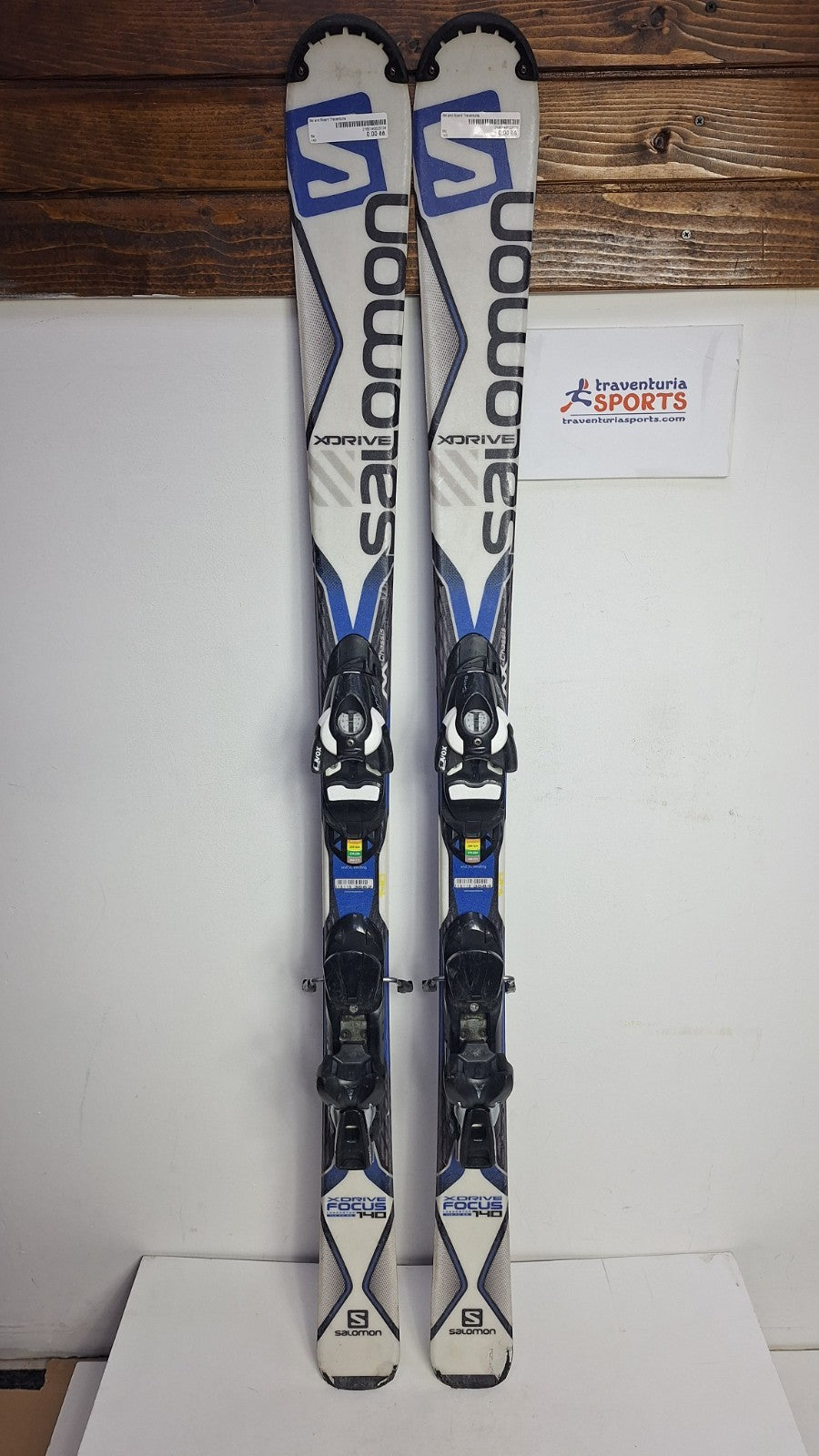 Salomon X-Drive Focus 140cm Skis + Salomon 7.5 Bindings Winter Fun Snow