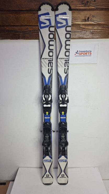 Salomon X-Drive Focus 140cm Skis + Salomon 7.5 Bindings Winter Fun Snow