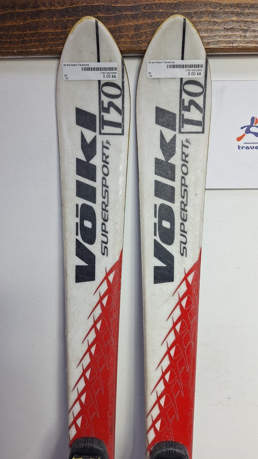 Volkl T50 J 138cm Ski + Tyrolia 7 Bindings Winter Sport Fun