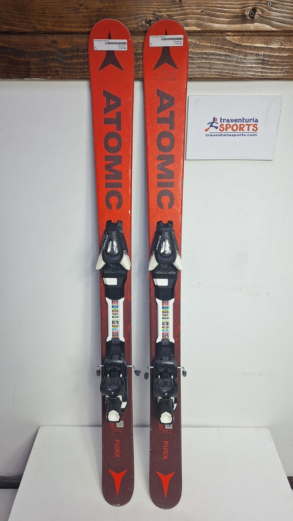 Atomic Punx Twin-Tip 120 cm Skis + Atomic 4.5  Bindings Winter Sport Snow